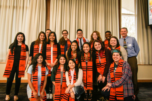 Congratulations to the graduating seniors of 2017 with Interim President David Ellis at the 12th Annual IME Banquet.