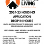 Housing App Drop In Hours Flyer
