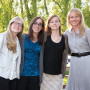 Alishia Blevins M.A. '12, Kelly Pertzsch M.A. '11, Katie Fraser M.S. '12, and Kim Fraser