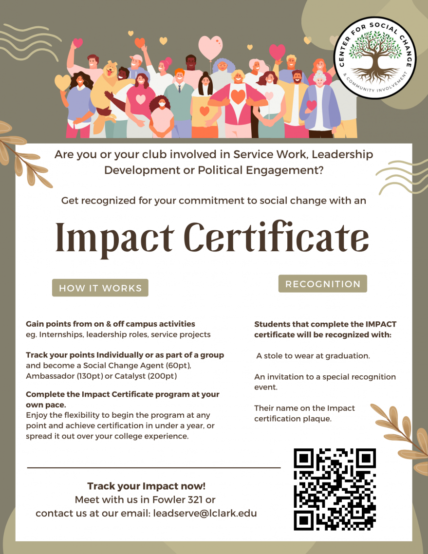 Impact Certificate Flyer