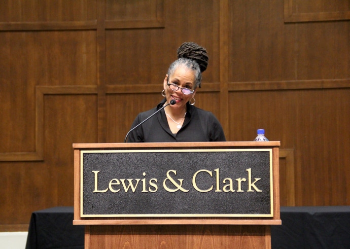 Thursday night keynote speaker Beth E. Richie, professor African American studies and law, criminology, and justice