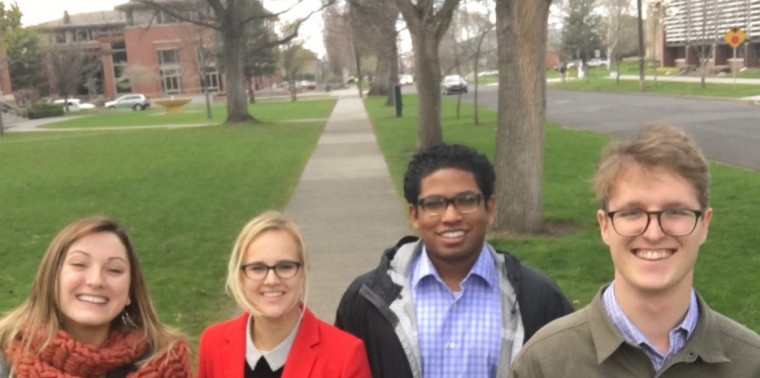 Cameron Crowell, Cameron Smith, Anastasia Adriano, and Brooke Alexander presented at the Second Annual Pacific Northwest Race, Rhetoric, ...