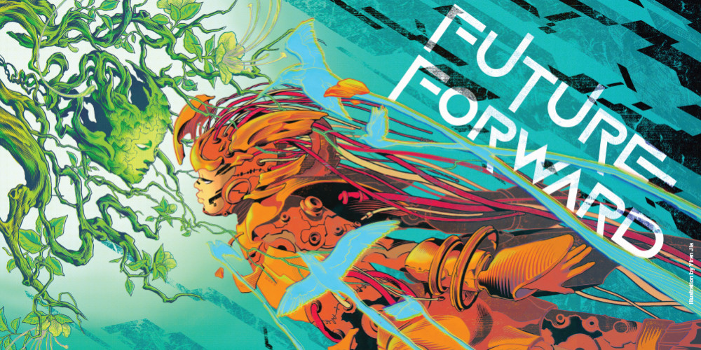 Illustrated graphic for Future Forward symposium theme