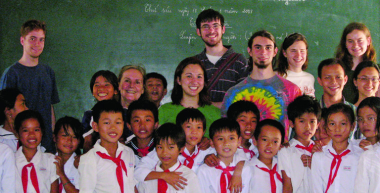 Students on a Lewis & Clark overseas program in Vietnam.