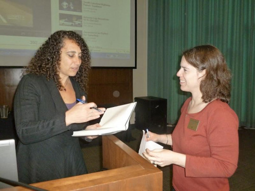 Keynote speaker Andrea Ritchie and Symposium Faculty DIrector Kim Brodkin