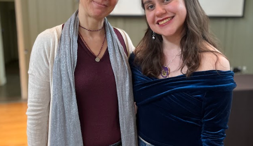 2023 Award recipient Jillian Jackson (right) and recommender Isabelle DeMarte (left)