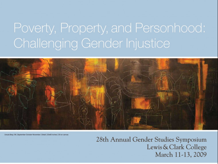 Poverty, Property, and Personhood:  Challenging Gender Injustice