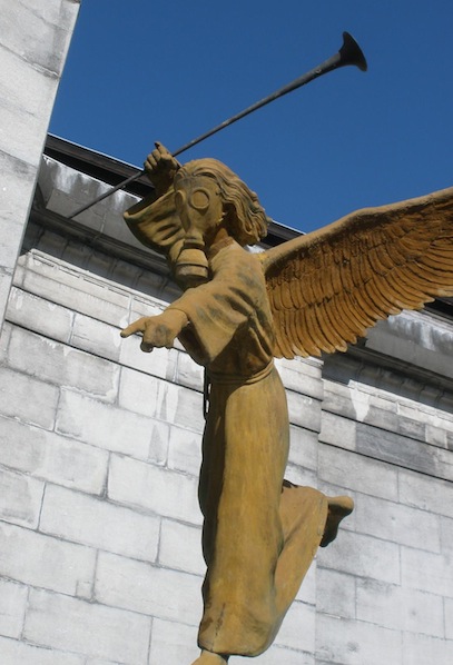 Gasmask Angel Musée des Beaux-Arts, Tournai, Belgium