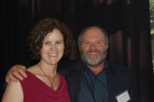 NCVLI Executive Director and Lewis & Clark Law Professor Doug Beloof celebrate at the Reception. Photo by Susan Bexton.