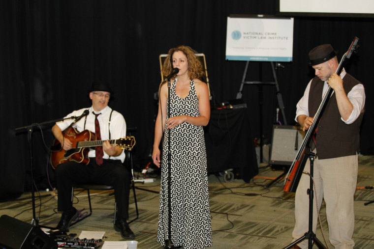 The local Portland band SloeGinFizz donated their time to the Reception to provide live music. Photo by Meg Garvin.