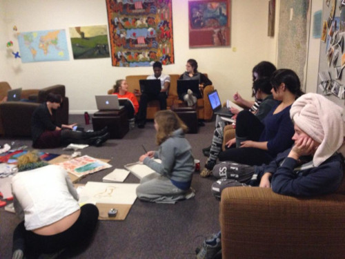 Art time shenanigans! Residents relax and let their creative juices flow!