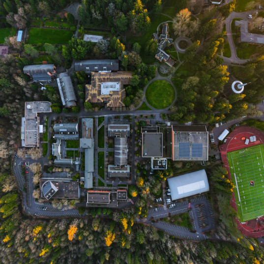 Campus aerial view.