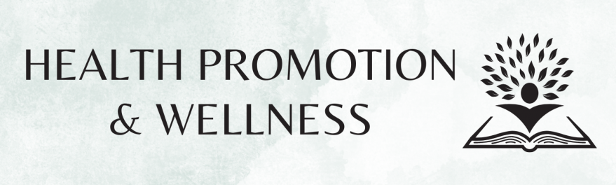 The Health Promotion & Wellness Logo on a green and white background