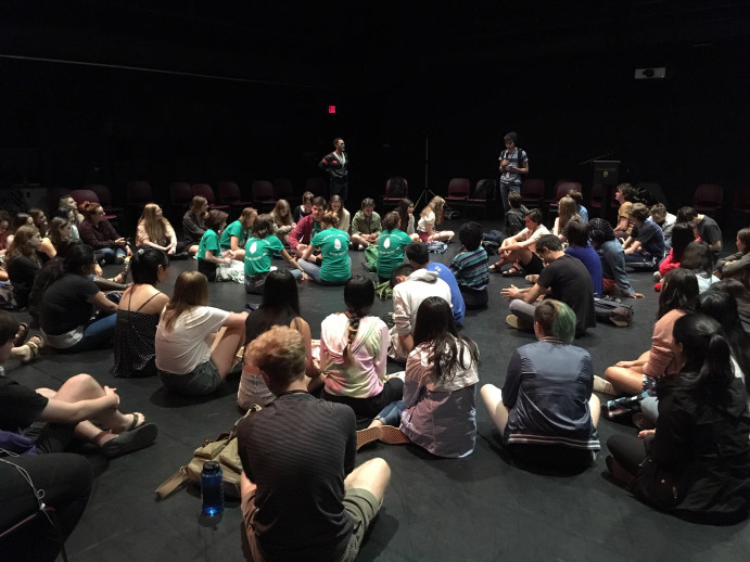 Fir Acres Community Reading in the Black Box Theater, 2019