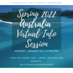 Spring 2022 Australia Virtual Info Session