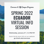 Spring 2022 Ecuador Virtual Info Session