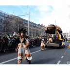 Waterford performer at Dublin St. Patrick's Day Parade, image captured by “DJ Den Kot?...