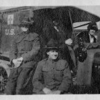Cpl. Morgan S. Odell (left) at Camp Crane, Pennsylvania, May 1918