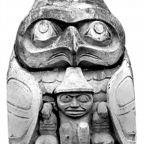    Concrete cast of an owl carving     Lelooska (1933-1996), Kwakwaka'wakw (Kwakiutl Northwest Coast) 