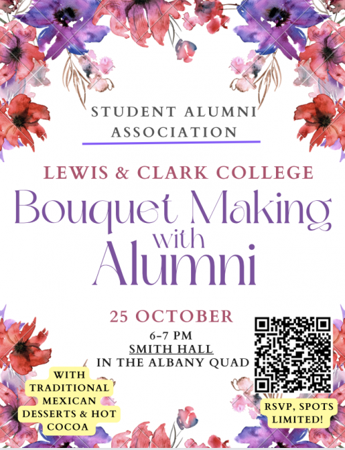 Bouquet Making with Alumni flyer