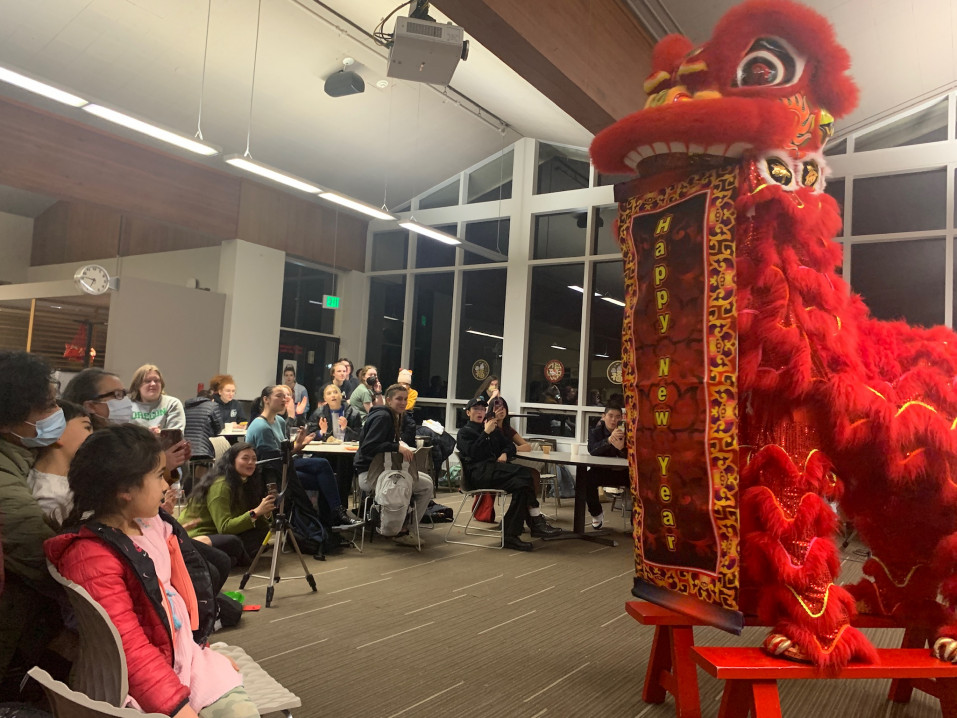 Lunar New Year 2023 Dragon Dance at Fields Dining Hall