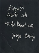 Hiermit trete ich aus der Kunst aus - Joseph Beuys