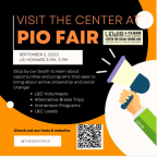 Pio Fair, Sept.2nd from 3-5pm, Join the Center for Social Change!
