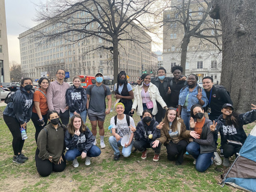 Alternative Breaks participants support food justice projects with community partners in Washington D.C.
