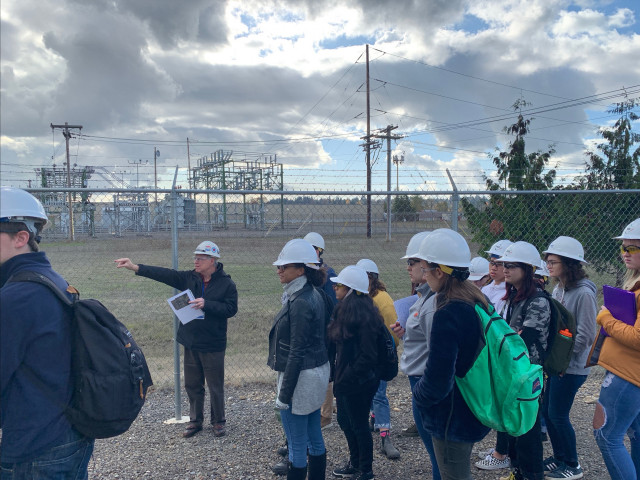 In Fall 2018, Climate Science students toured the Portland General Electric (PGE) battery facilit...