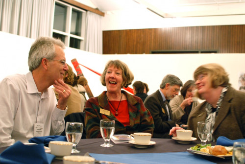 Keynote speaker Michael Messner with L&C professors Jane Hunter and Jean Ward (2011)