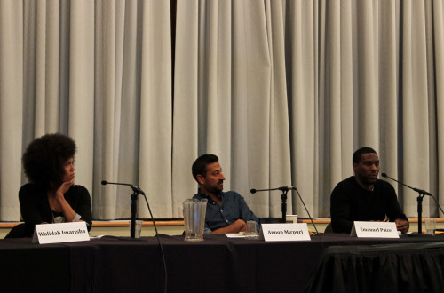 Walidah Imarisha, Anoop Mirpuri, and Emanuel Price discuss resistance strategies
