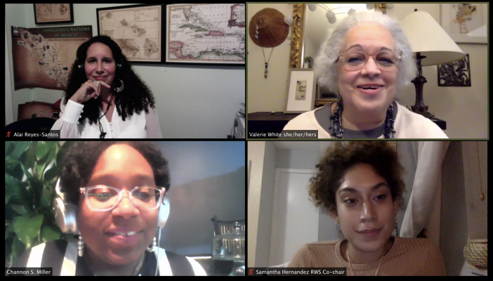 Black Diasporic Motherhood panel with student symposium co-chair Samantha Hernandez '21