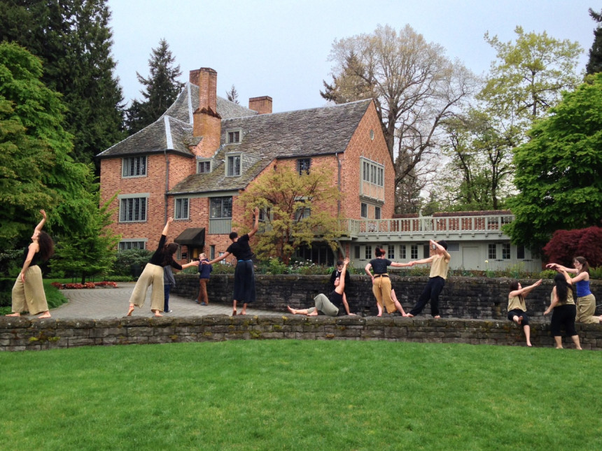 Dancers in our Composition & Improvisation course invade the campus!
