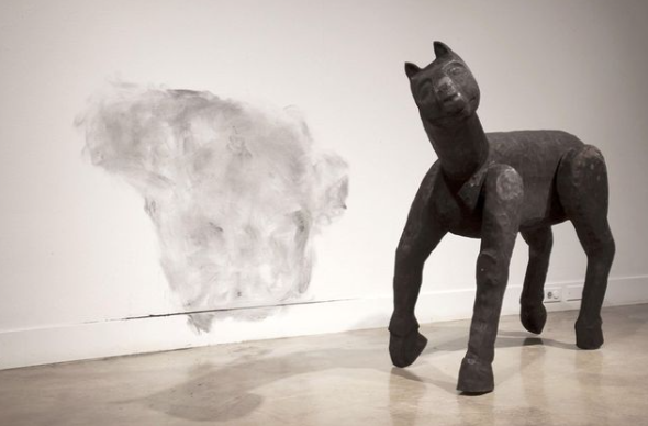 Burned Beast sculpture by Jess Perlitz