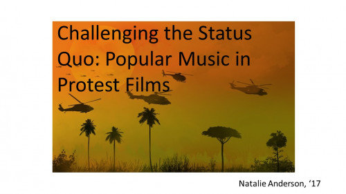 Title slide, Challenging the Status Quo: Popular Music in Protest Films