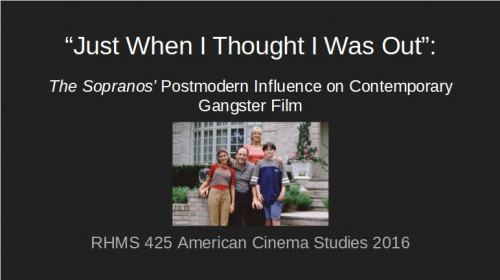 Title slide, The Contemporary War Film: Perpetuating American Exceptionalism