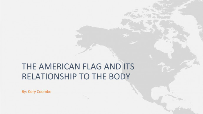 Title slide, The American Flag and its Relationship to the Body