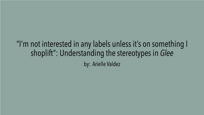 Title slide, ??I?m not interested in any labels unless it?s on something I shoplift?: Understandi...