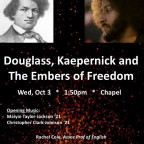 Poster for FA18 E&D Douglass Colloquium.