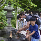 Students participate in an overseas program to Japan to study Mount Fuji.