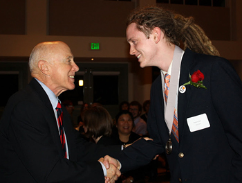 Robert Pirtle '14 was inducted into the Pamplin Society this fall