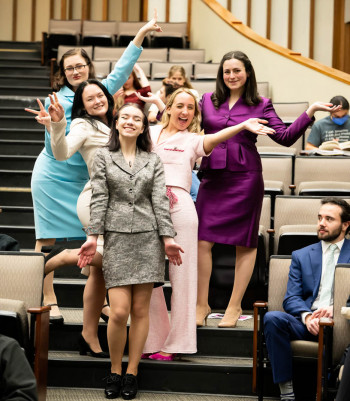 Members of L&C's speech and debate team, which is comprised of more than 40 students representing a variety of majors.