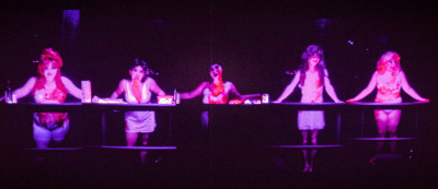 A scene from the spring production of The Secretaries. Photo by Owen Carey.