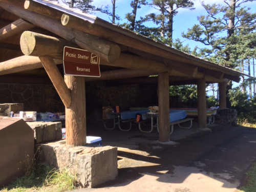 Picnic Shelter at Ecola State Park