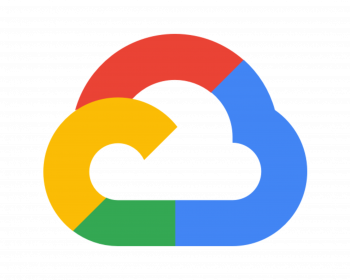 A cloud icon with the Google red blue, green, and yellow colors.