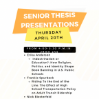 Senior Thesis Presentation 
